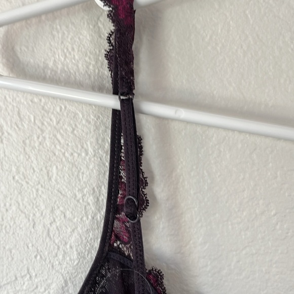 Felina Lingerie Elegant Purple and Gray/Black Lace Camisole Size L - Picture 8 of 10